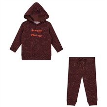 Load image into Gallery viewer, Hopscotch Burgundy 2 PCS Set With Ear Flaps At Hood
