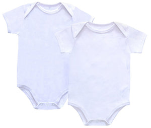 Petit Clair Baby Basic White Bodysuit