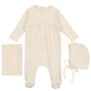 Bee & Dee White Bird Print Collection Layette Set