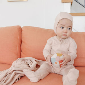 Ely's and Co Blush Solid Kimono Layette & Accessory Gift Box