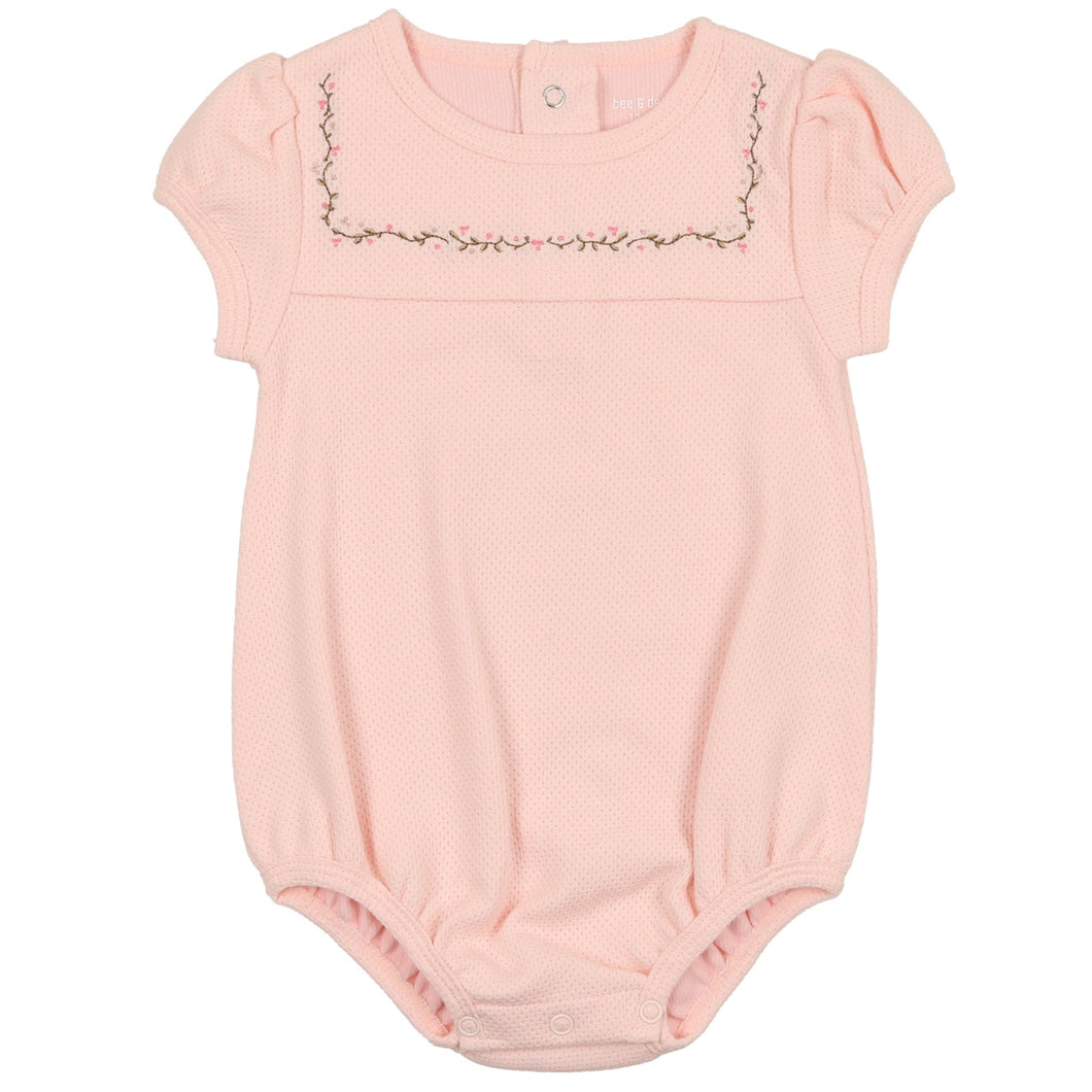 Bee & Dee Pink Embroidered Bubble