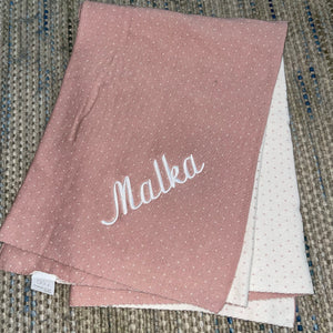 Domani Home Pink Dotty Blanket