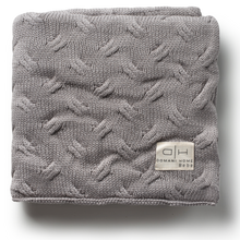 Load image into Gallery viewer, Domani Home Waves Gray Baby Blanket
