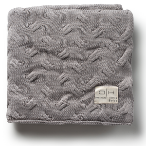 Domani Home Waves Gray Baby Blanket