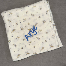 Load image into Gallery viewer, Adora Baby Floral Boys Muslin Swaddle + Cloth
