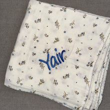 Load image into Gallery viewer, Adora Baby Floral Boys Muslin Swaddle + Cloth
