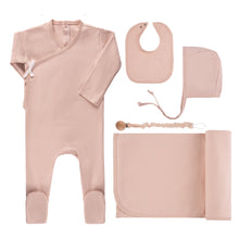 Load image into Gallery viewer, Ely&#39;s and Co Blush Solid Kimono Layette &amp; Accessory Gift Box

