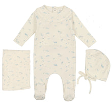 Load image into Gallery viewer, Bee &amp; Dee Boy Floral Print Yoke Layette Set
