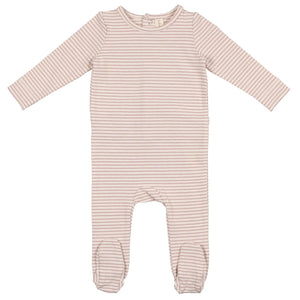 Lilette by Lil Legs Rose Stripe Signature Striped Stretchie