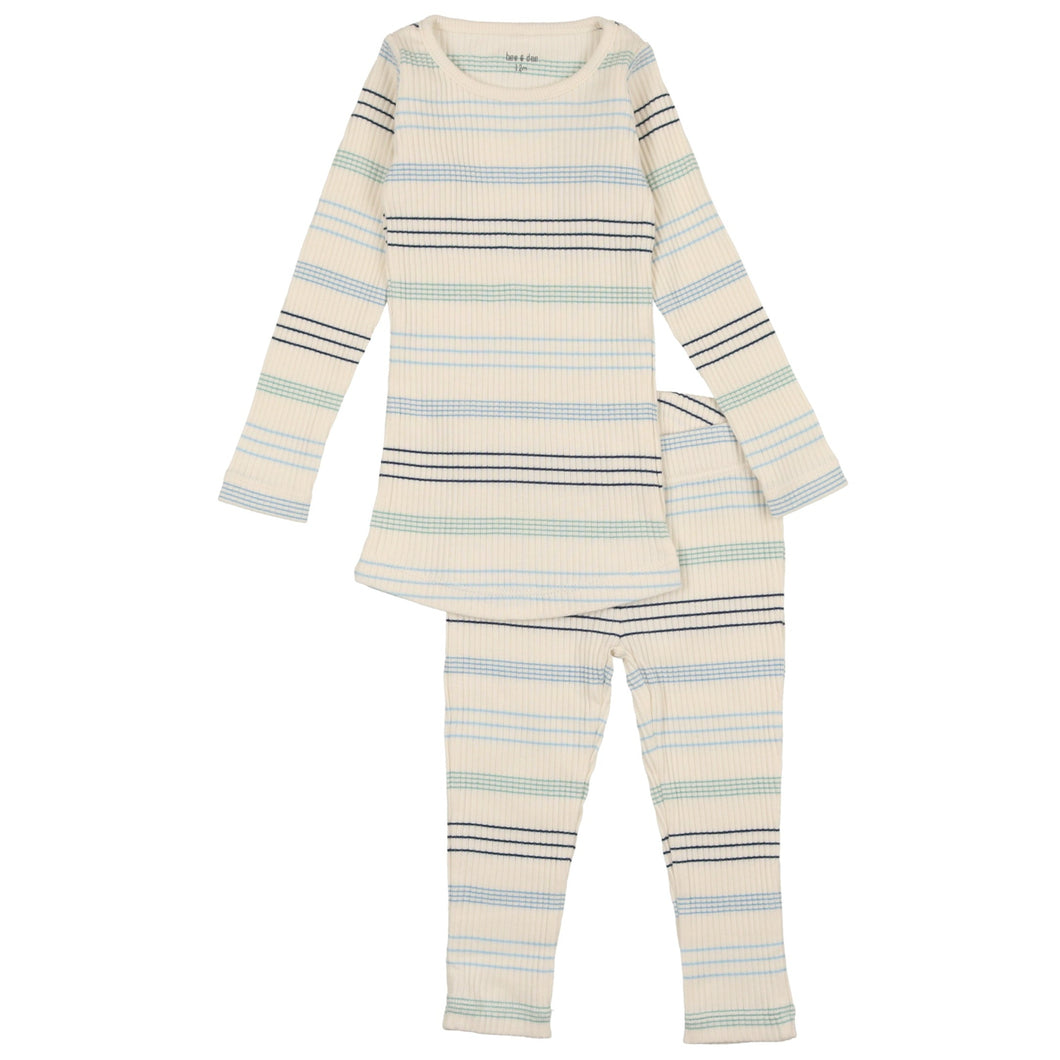 Bee & Dee Blue Stripe Collection Loungewear