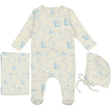 Load image into Gallery viewer, Bee &amp; Dee Light Boy Toile Collection Layette Set
