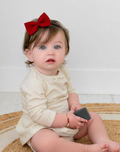 Load image into Gallery viewer, Adora Baby Wool Bow Headband- Crimson Red
